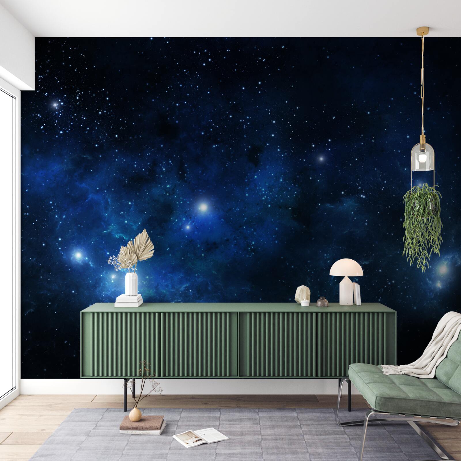 Fototapeta vesmír sa trblieta s galaxiami