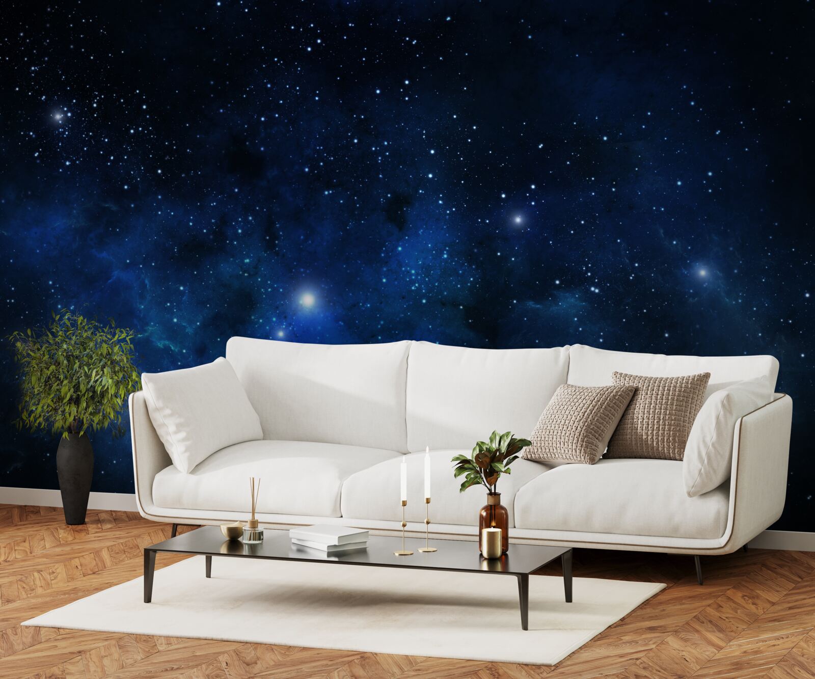 Fototapeta vesmír sa trblieta s galaxiami