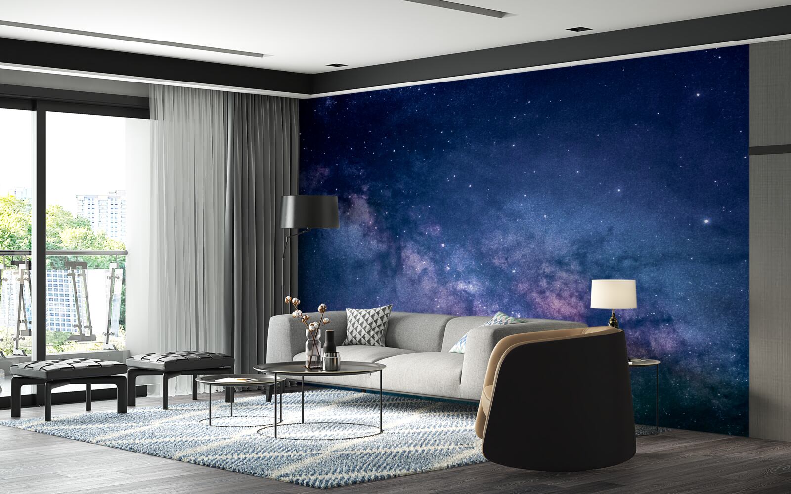 Fototapeta nebeská galaxia mliečna dráha