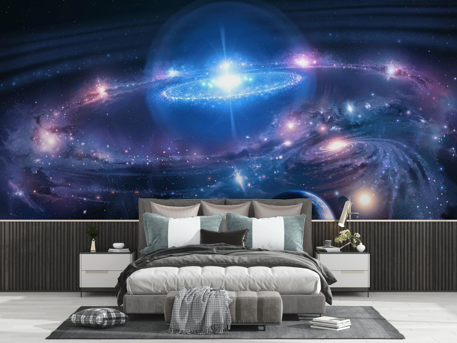 Fototapeta vzájomná poloha galaxií vo vesmíre