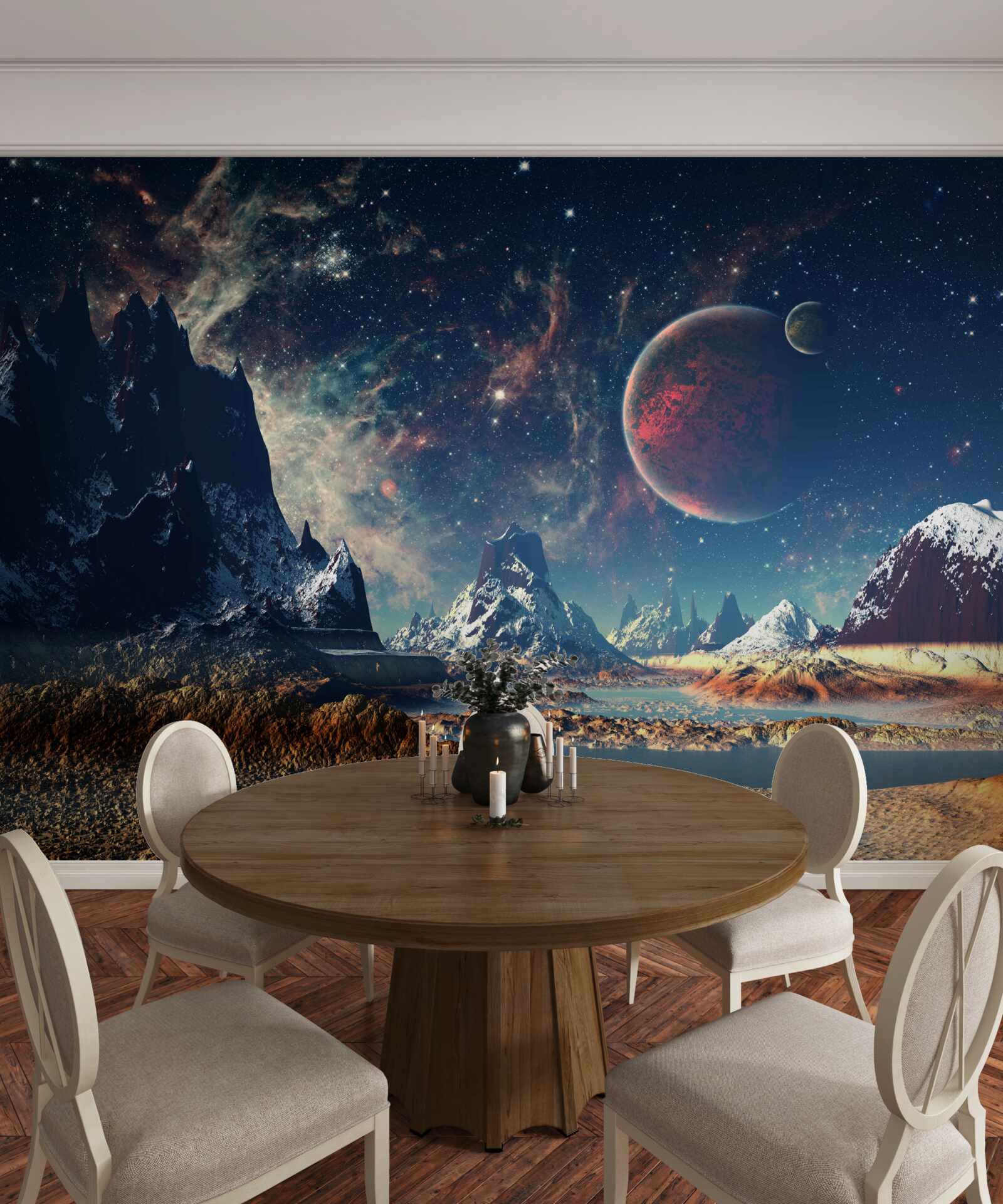 Fototapeta povrch planéty je fantastický