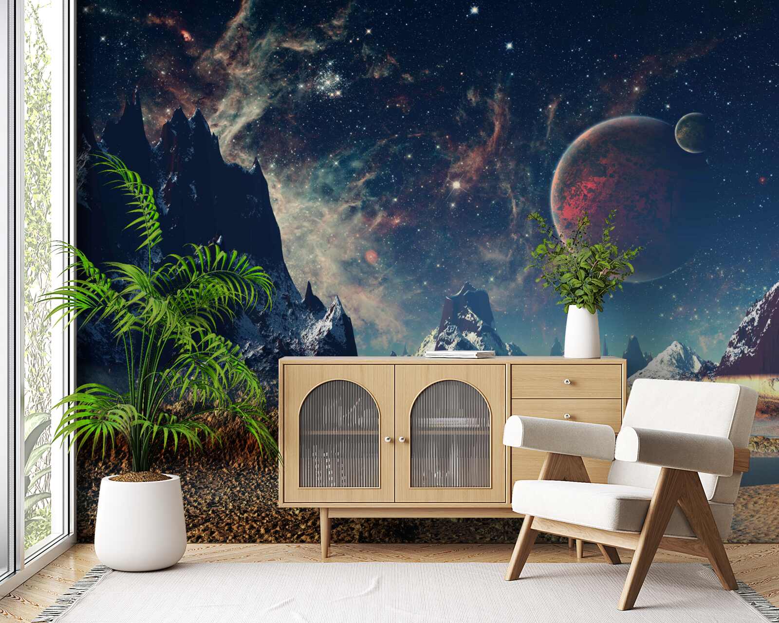 Fototapeta povrch planéty je fantastický