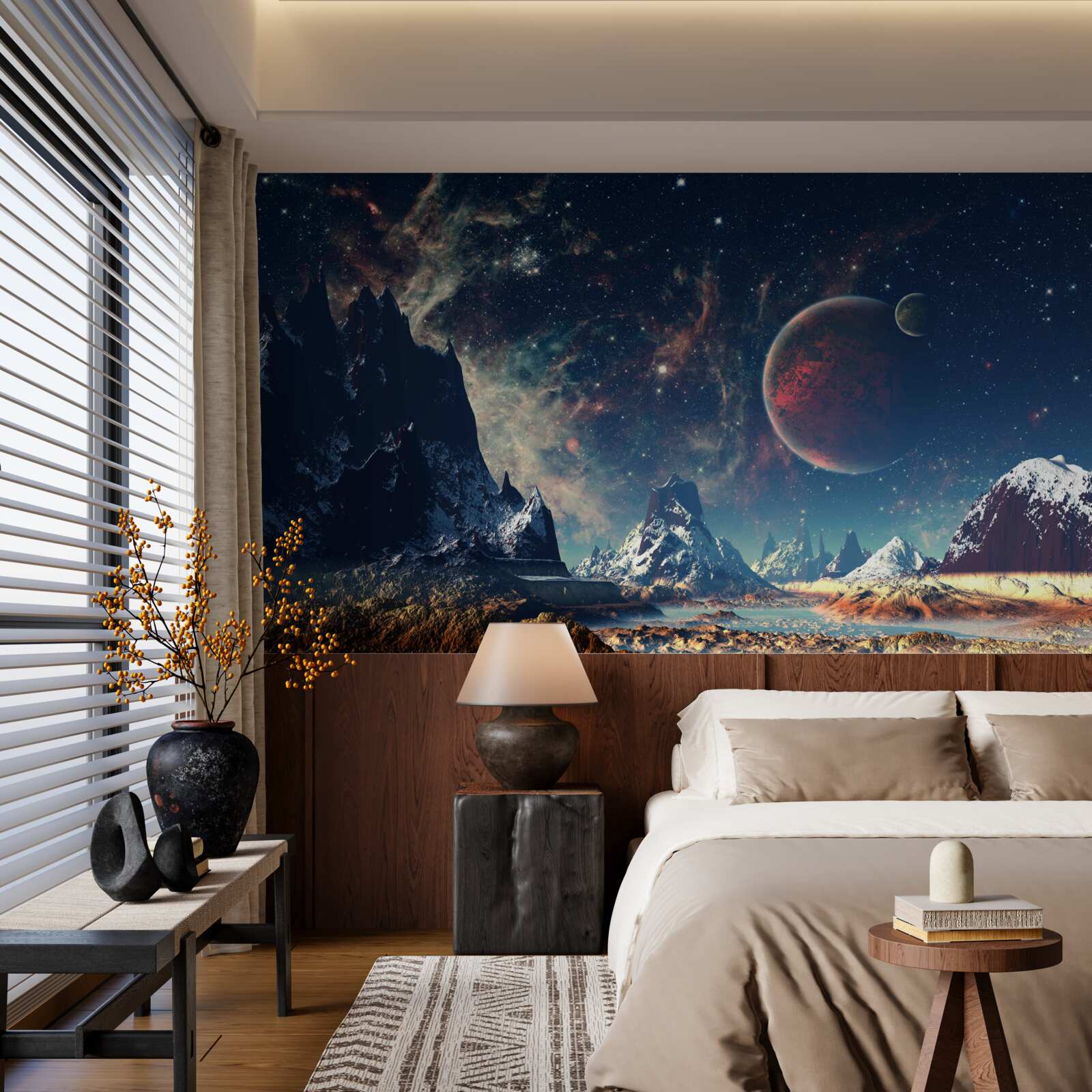 Fototapeta povrch planéty je fantastický