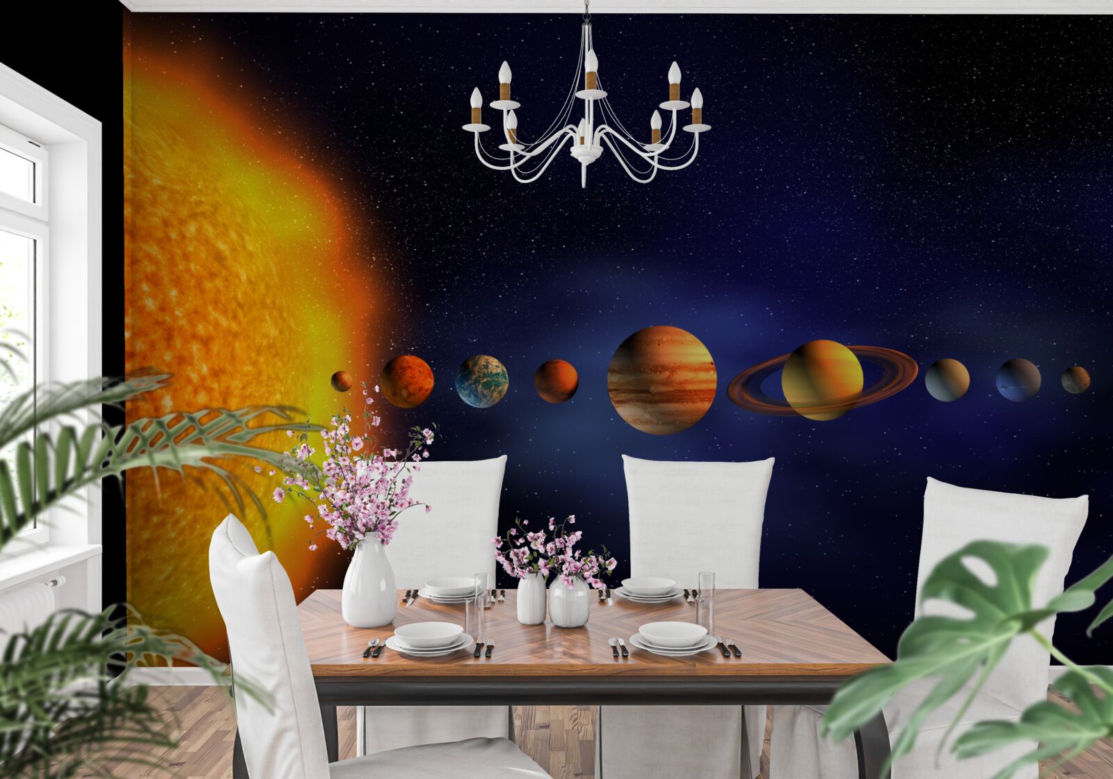 Fototapeta Slnko a planéty našej galaxie