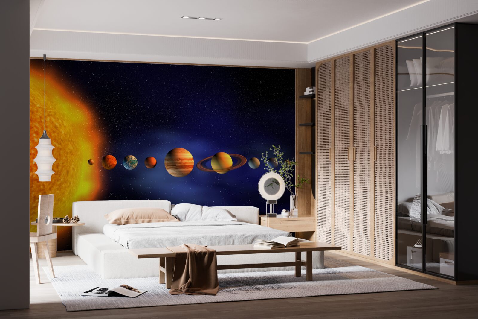 Fototapeta Slnko a planéty našej galaxie