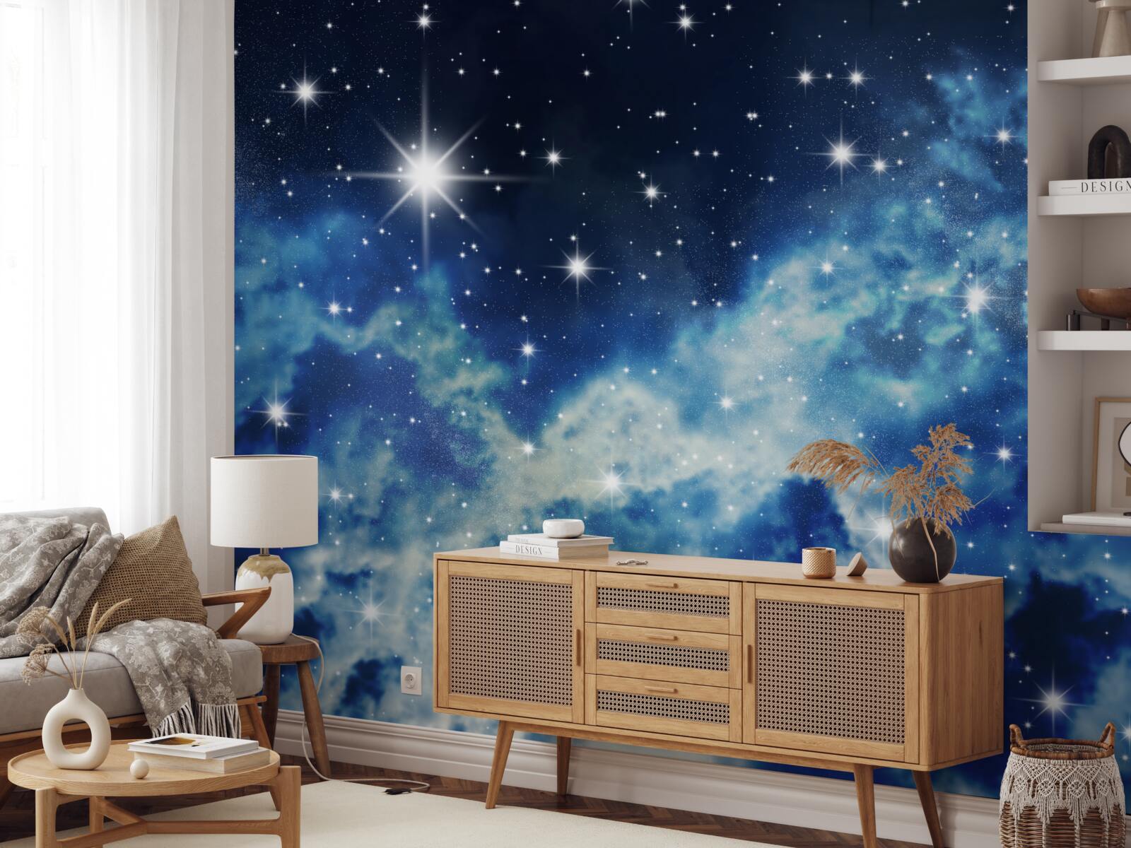 Fototapeta modrá obloha posiata hviezdami