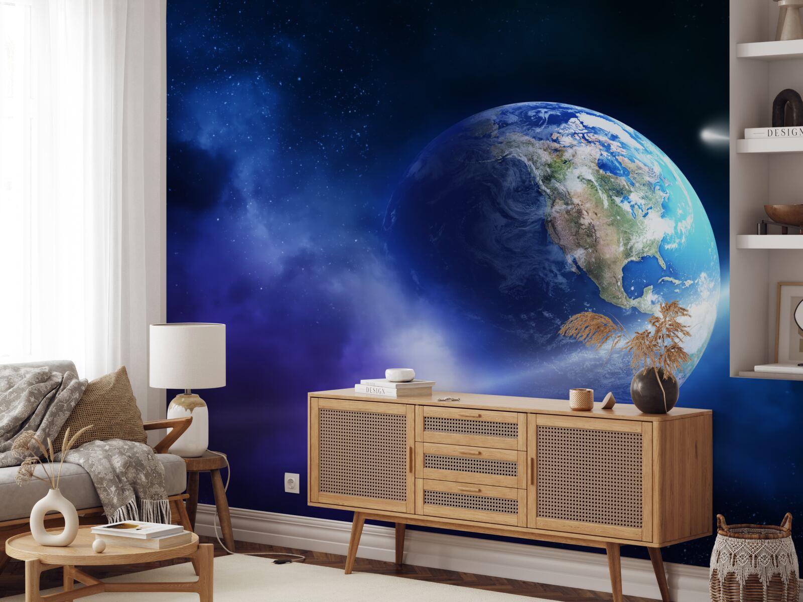 Fototapeta Zem v nekonečnom priestore vesmíru