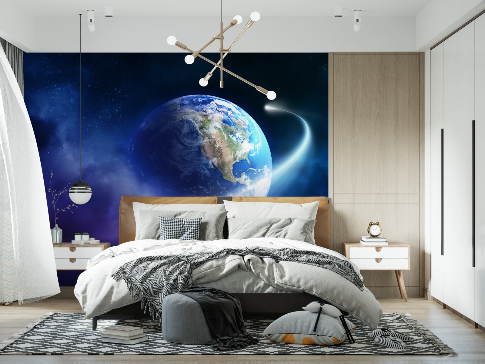 Fototapeta Zem v nekonečnom priestore vesmíru