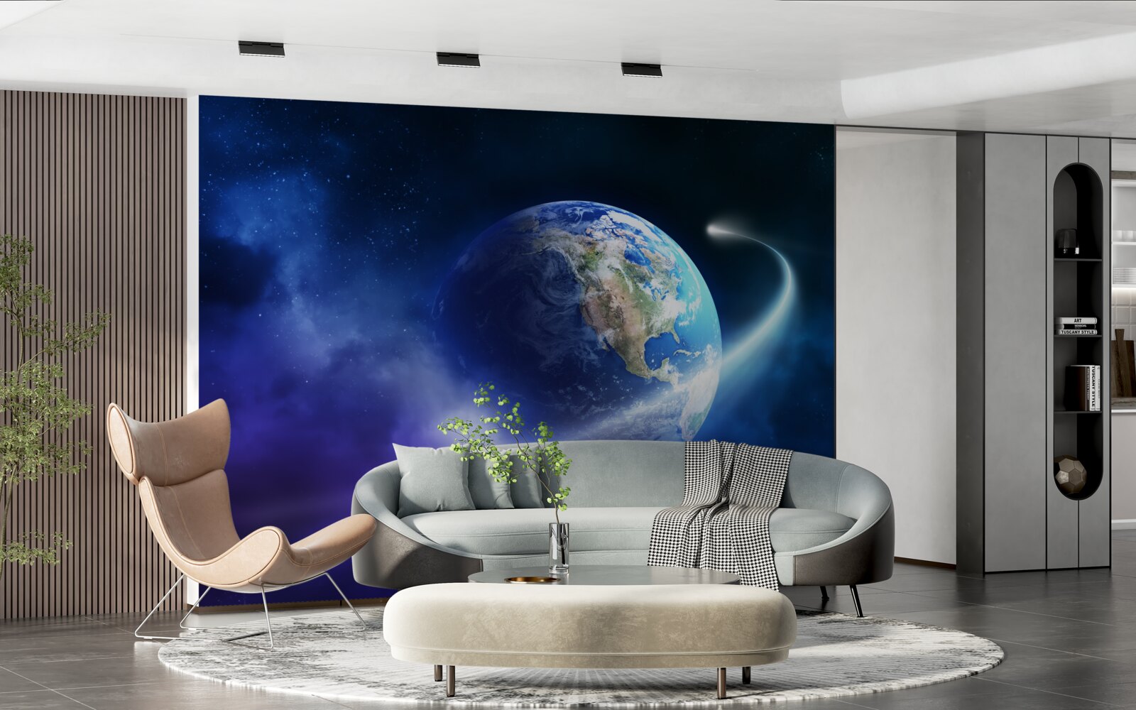 Fototapeta Zem v nekonečnom priestore vesmíru