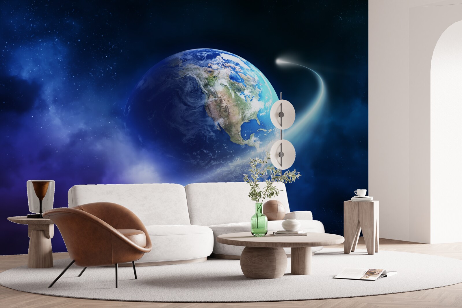 Fototapeta Zem v nekonečnom priestore vesmíru