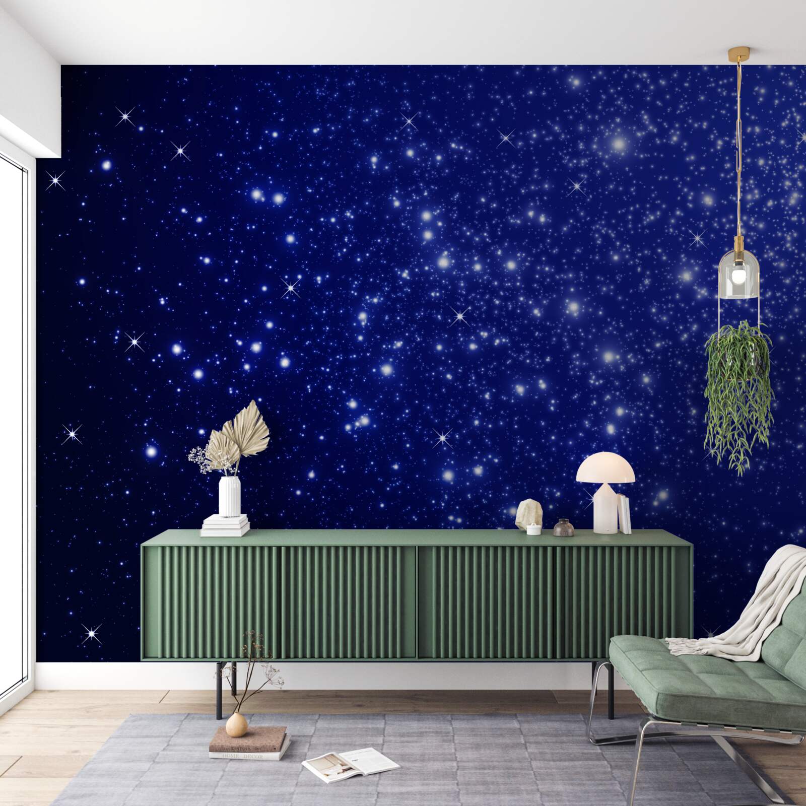 Fototapeta nespočetné množstvo svietidiel v nebeskej sfére