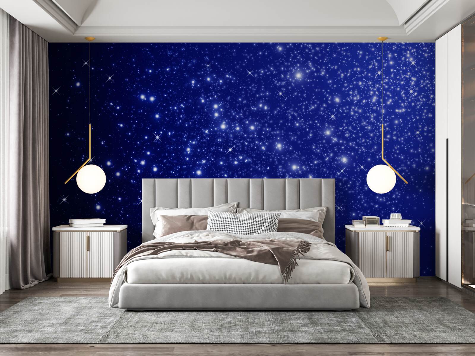 Fototapeta nespočetné množstvo svietidiel v nebeskej sfére