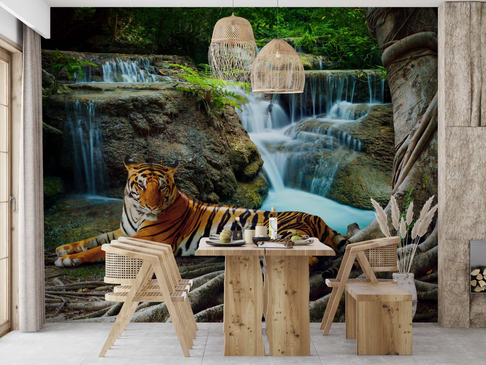 Fototapeta strávili sme čas pri lesnom vodopáde