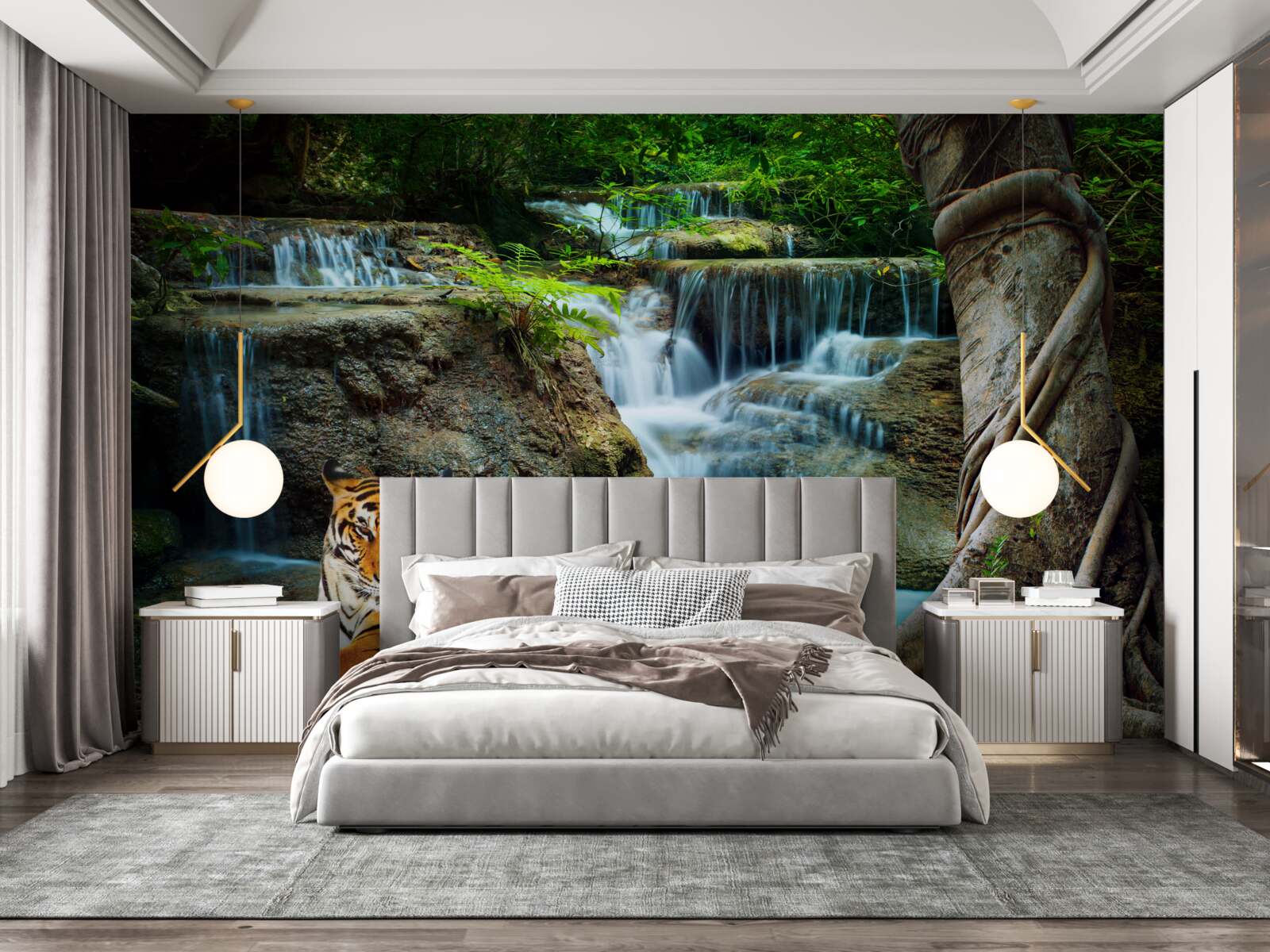 Fototapeta strávili sme čas pri lesnom vodopáde