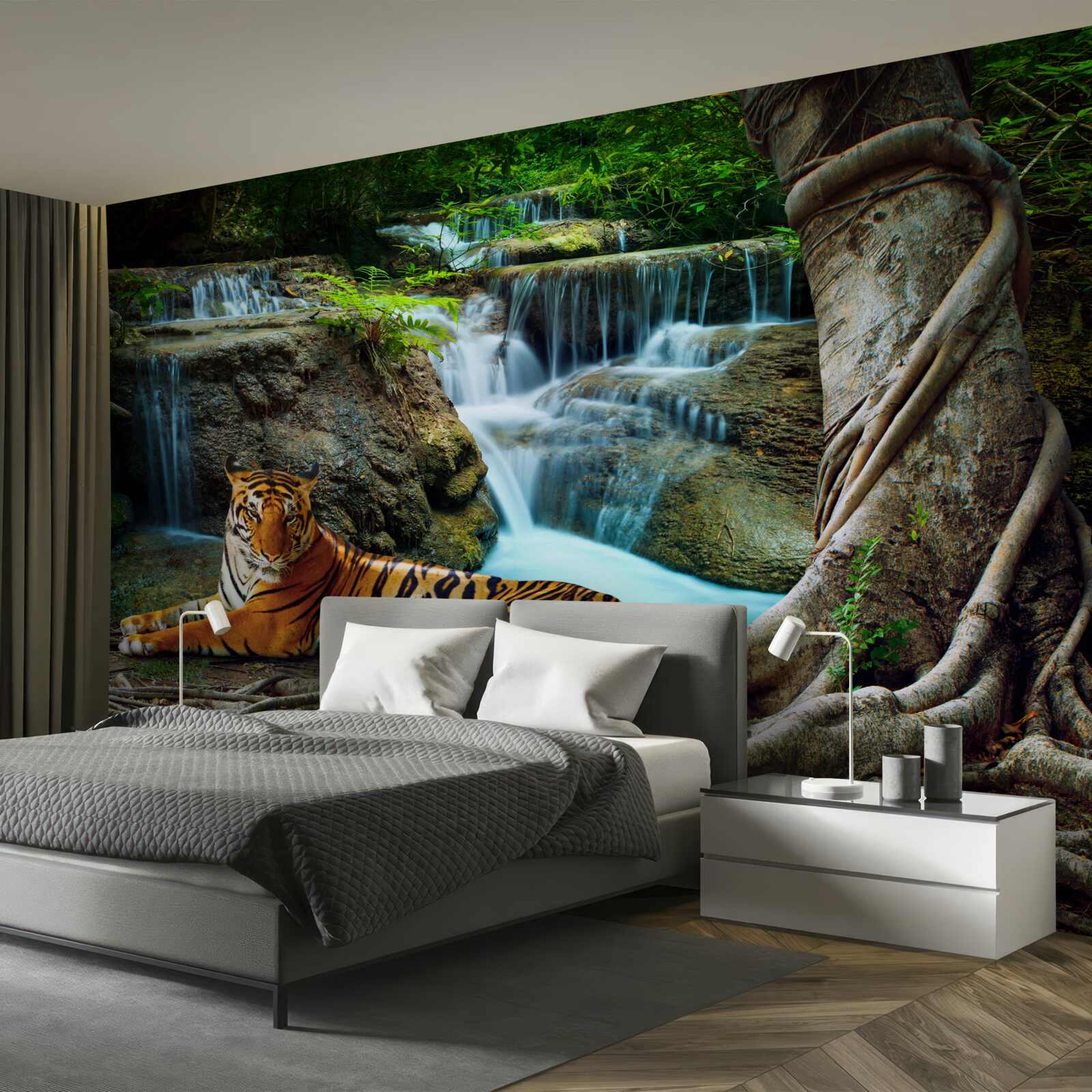 Fototapeta strávili sme čas pri lesnom vodopáde