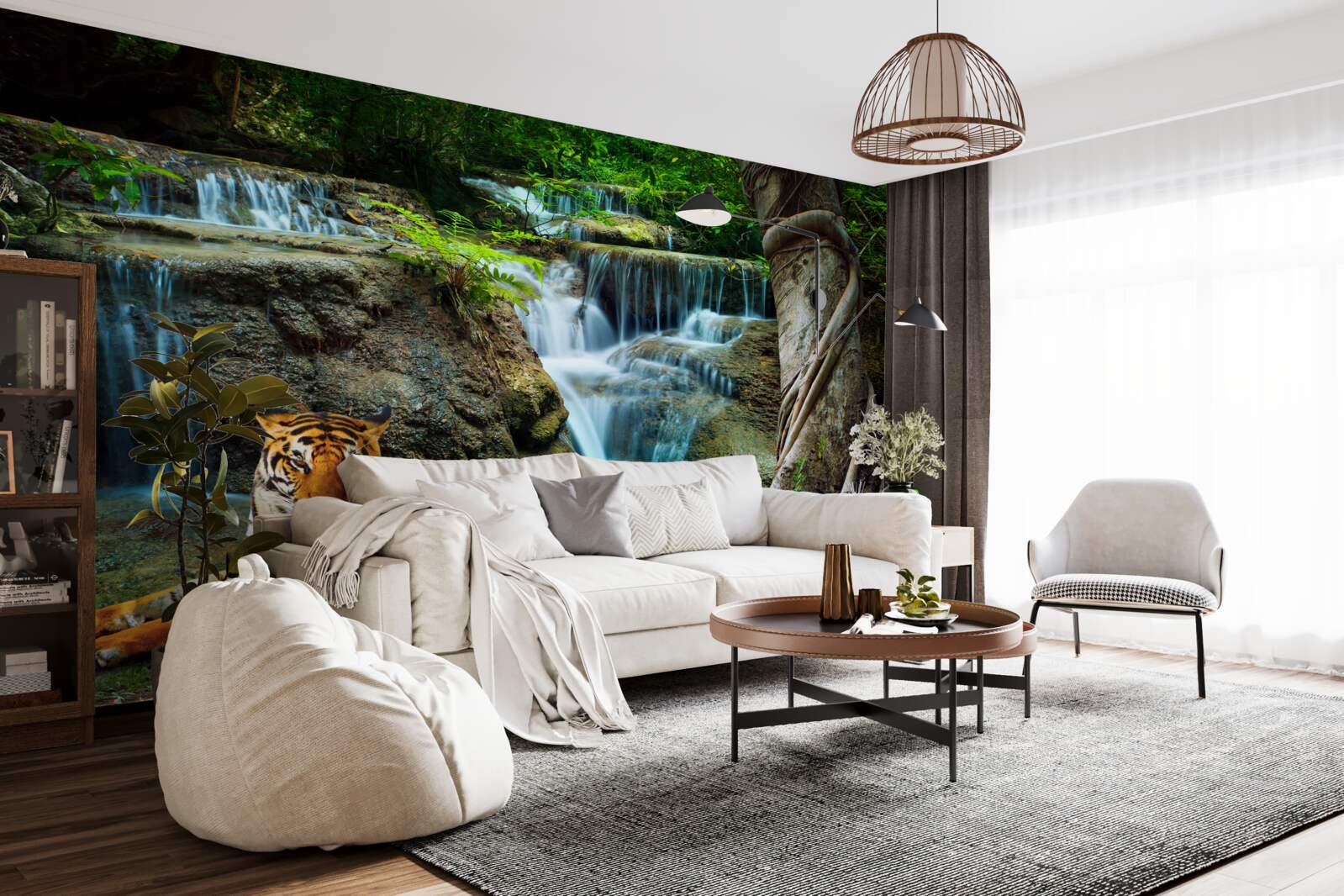 Fototapeta strávili sme čas pri lesnom vodopáde