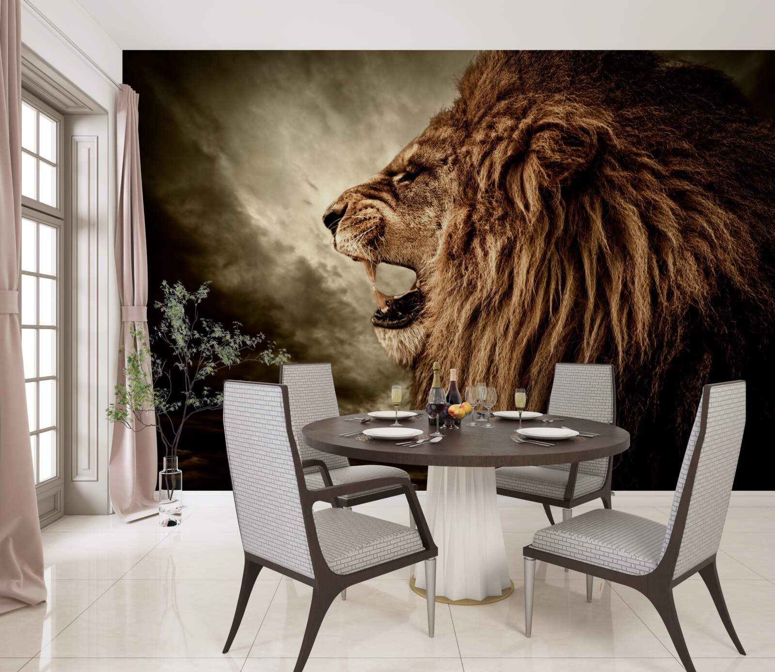 Fototapeta zlovestný hrom levieho revu