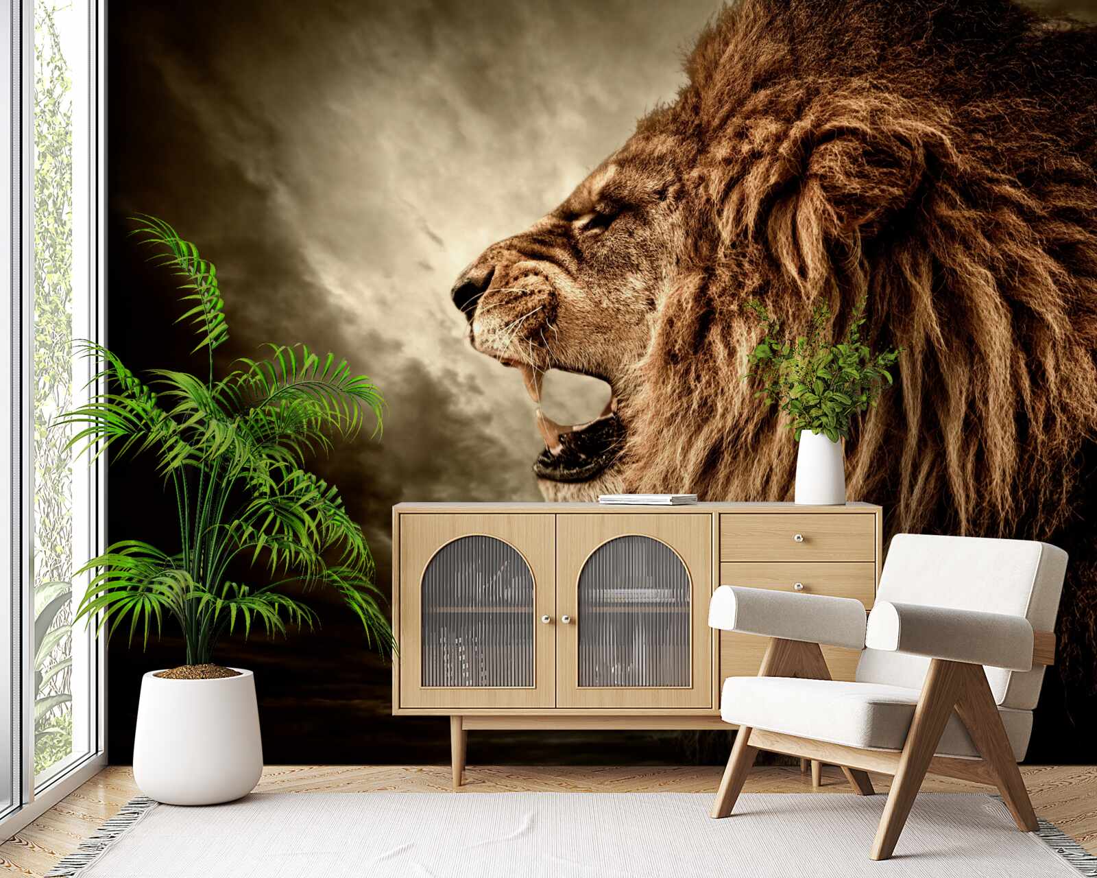 Fototapeta zlovestný hrom levieho revu