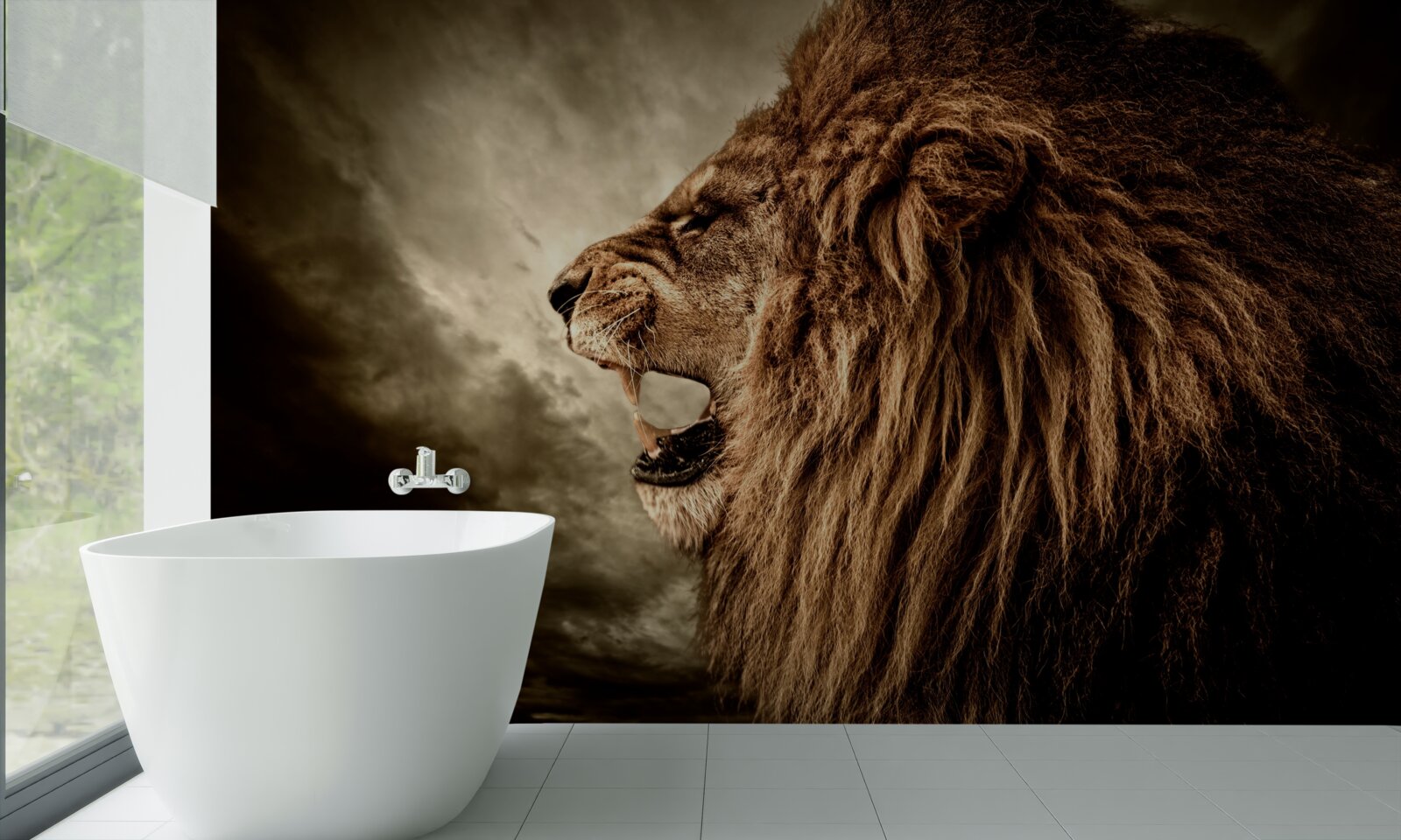 Fototapeta zlovestný hrom levieho revu