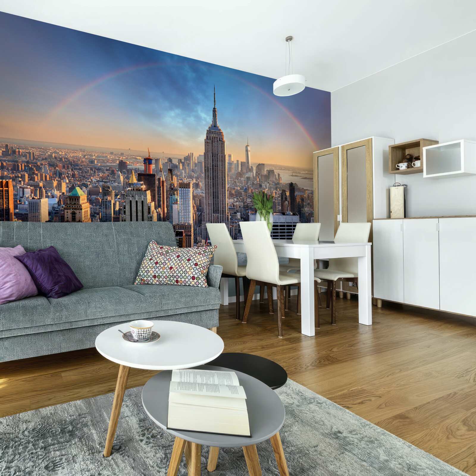 Fototapeta new york pod dúhou