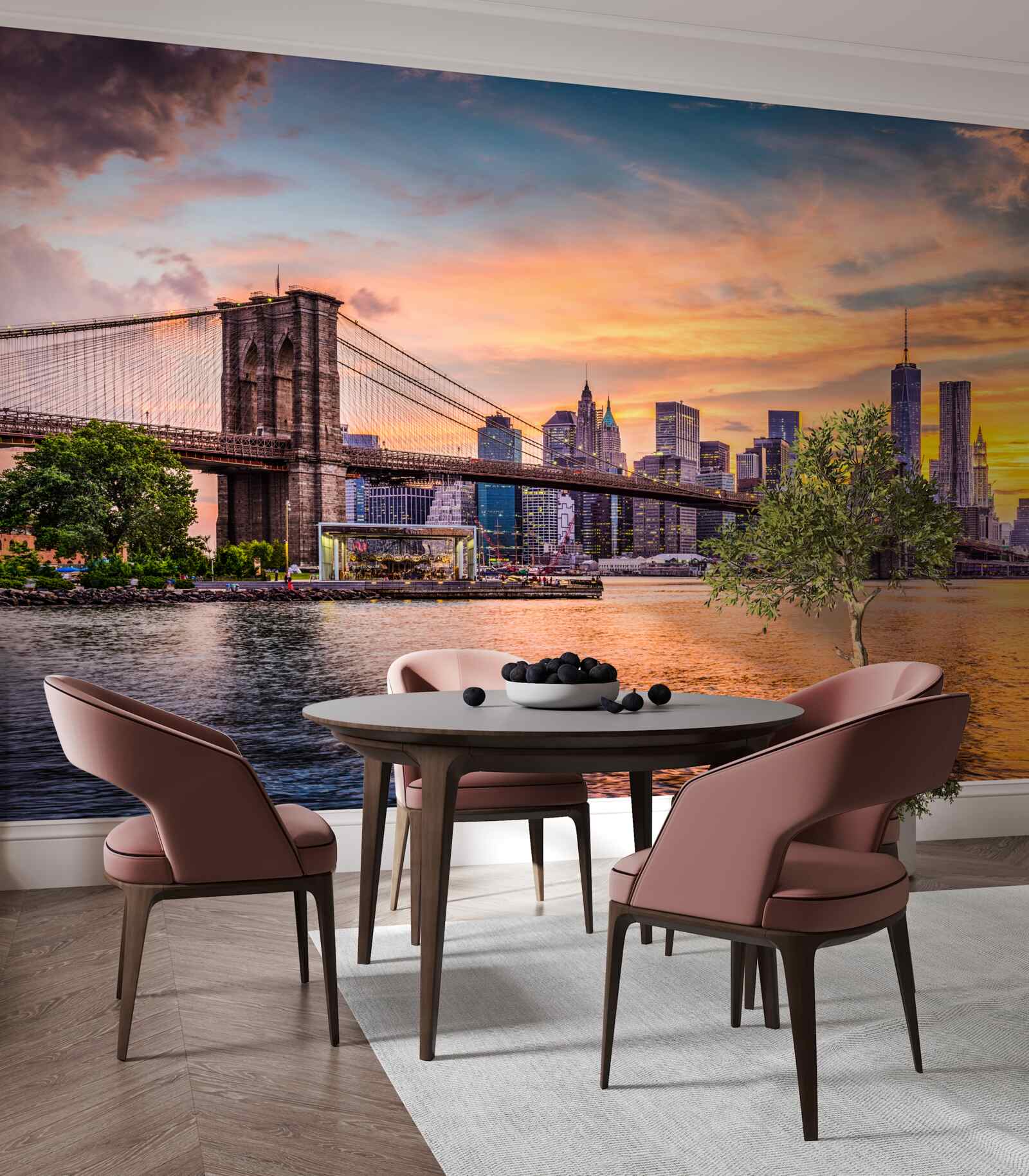 Fototapeta Svitanie nad Brooklynským mostom