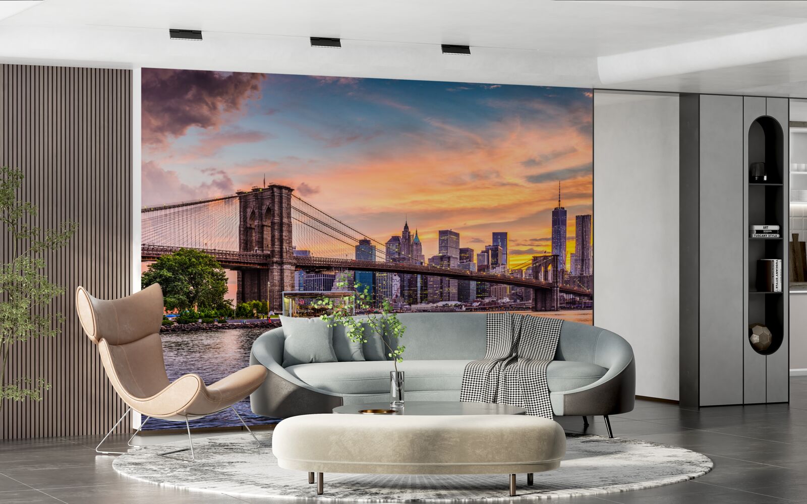 Fototapeta Svitanie nad Brooklynským mostom