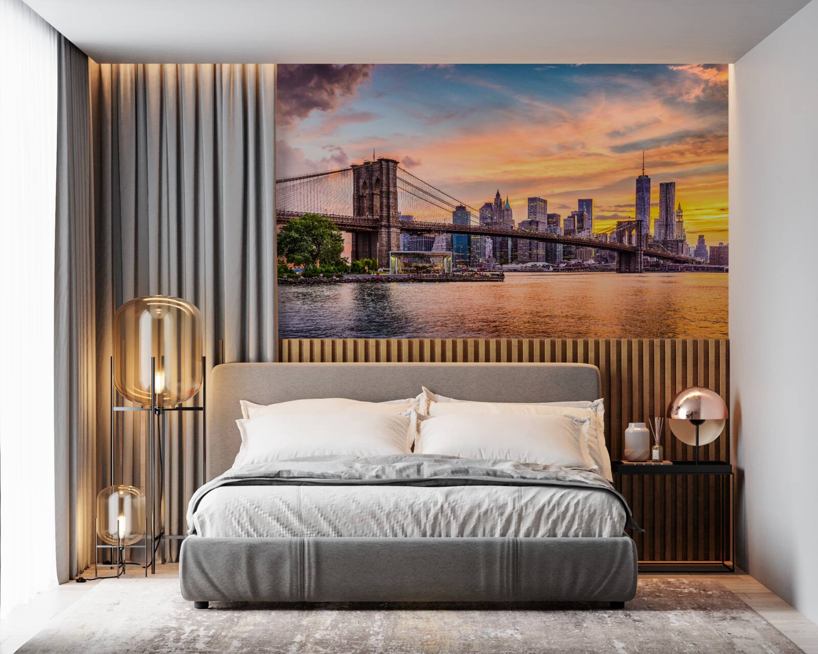 Fototapeta Svitanie nad Brooklynským mostom