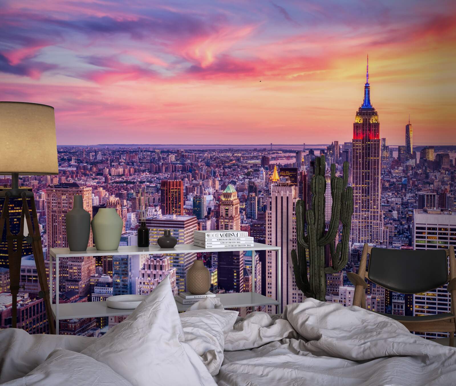 Fototapeta východ slnka v new yorku