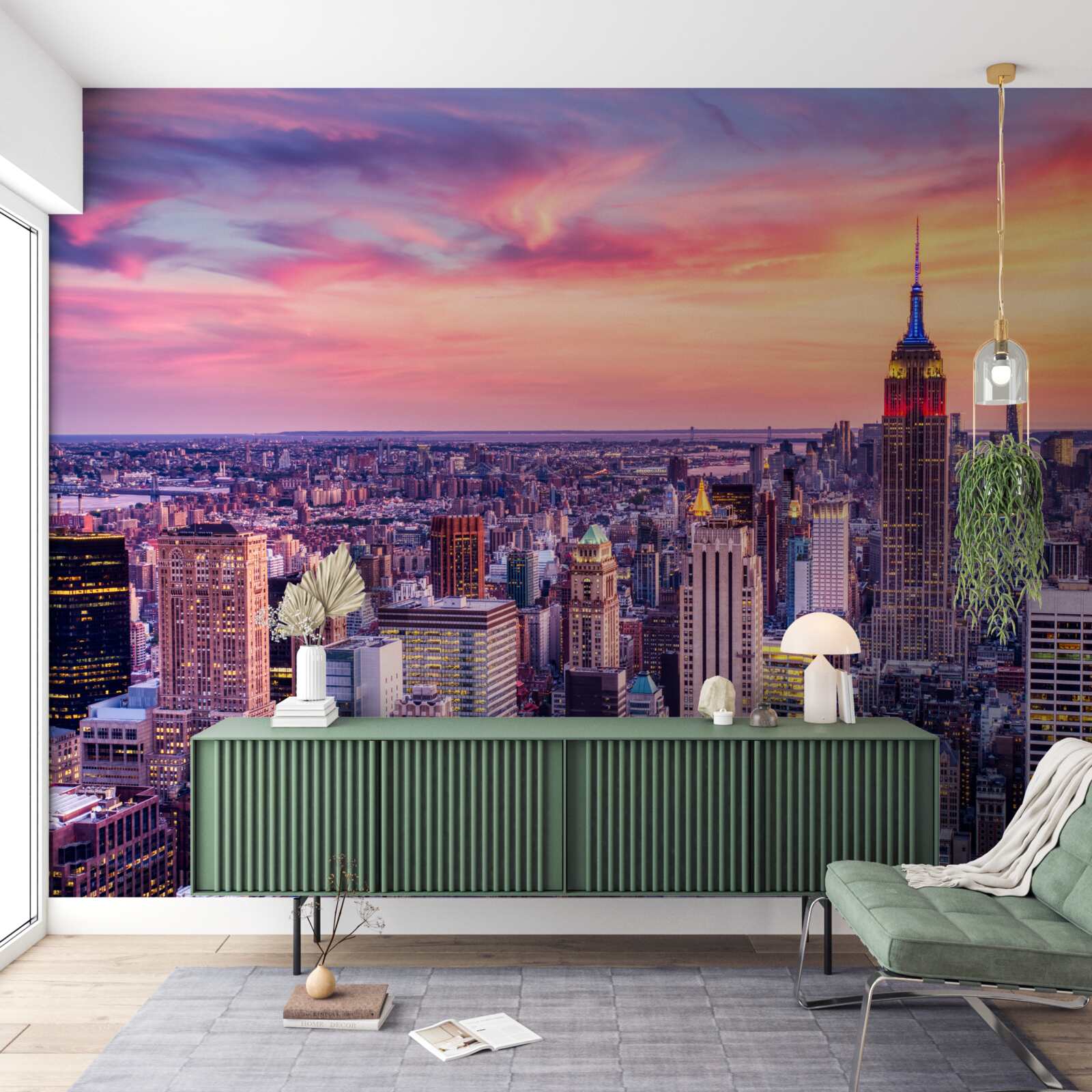 Fototapeta východ slnka v new yorku