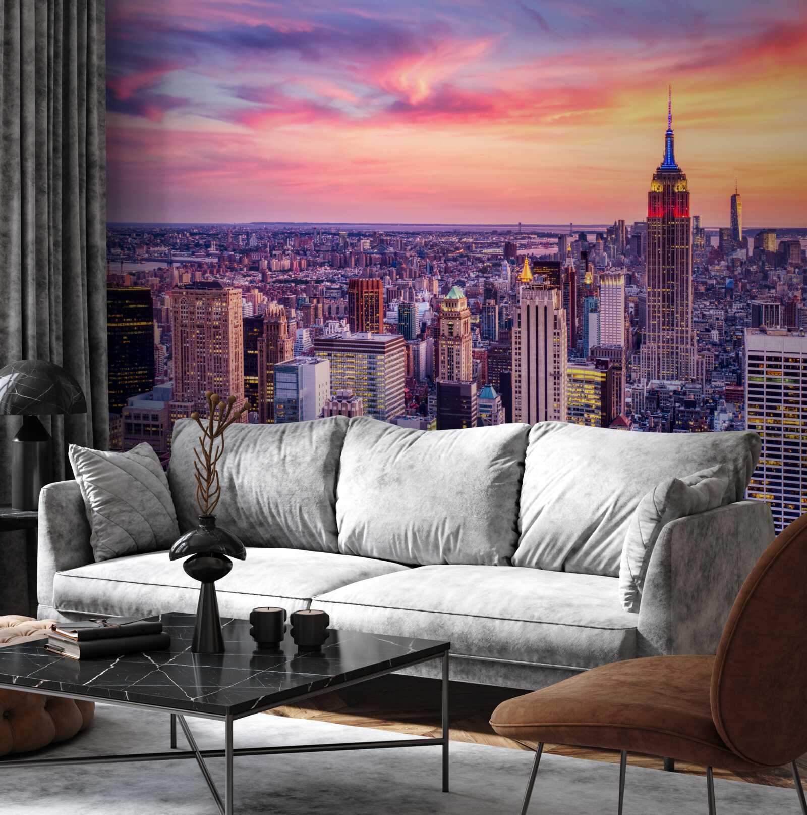 Fototapeta východ slnka v new yorku