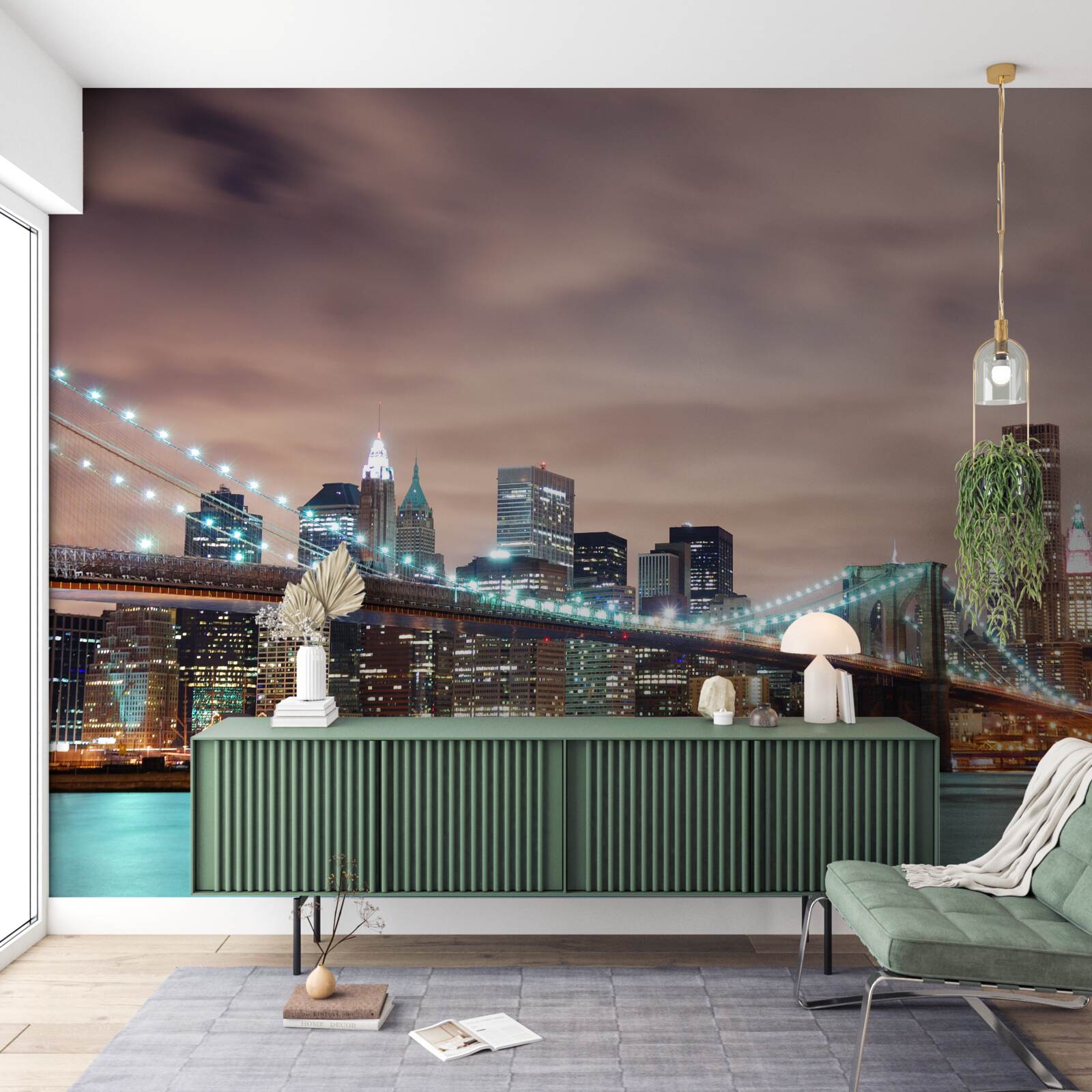 Fototapeta nočné mesto v modernej dobe