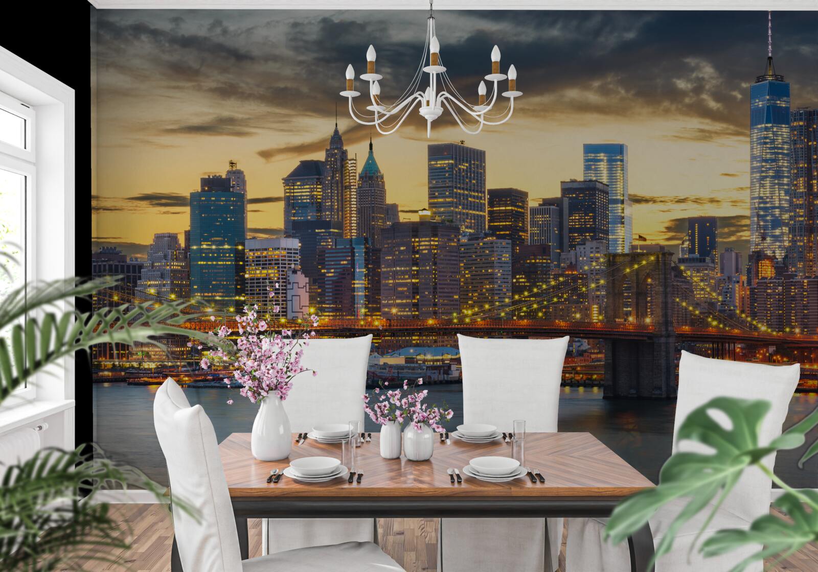 Fototapeta Panoráma New Yorku v noci