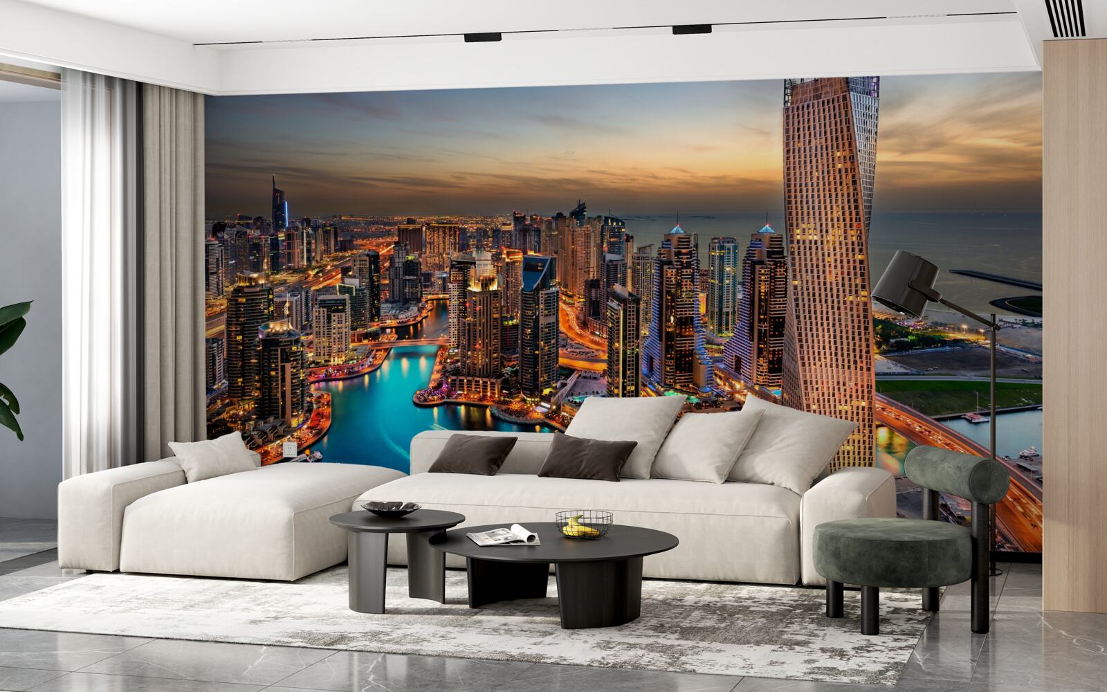 Fototapeta Panoráma mesta Dubaj