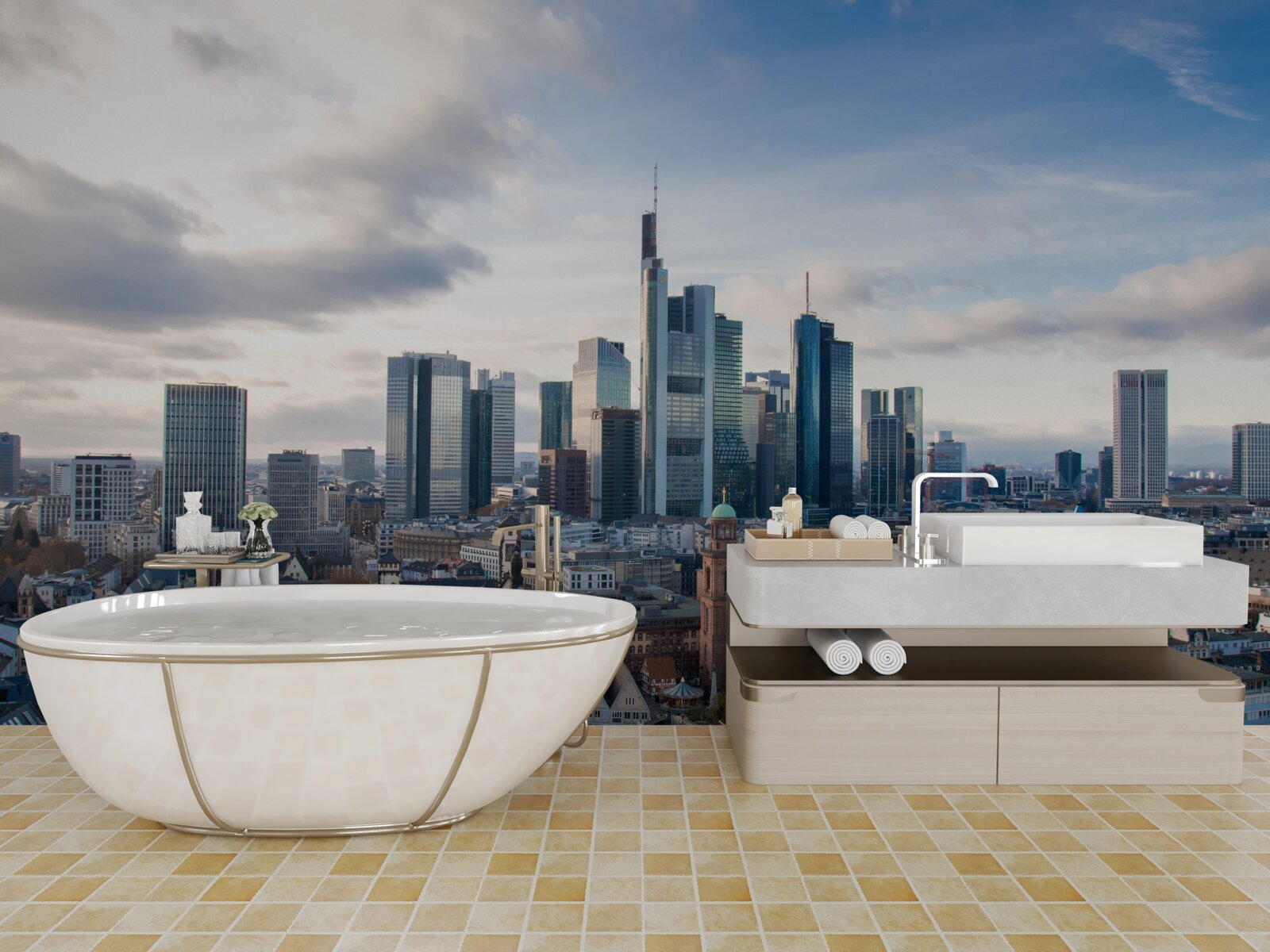 Fototapeta panoráma Frankfurtu