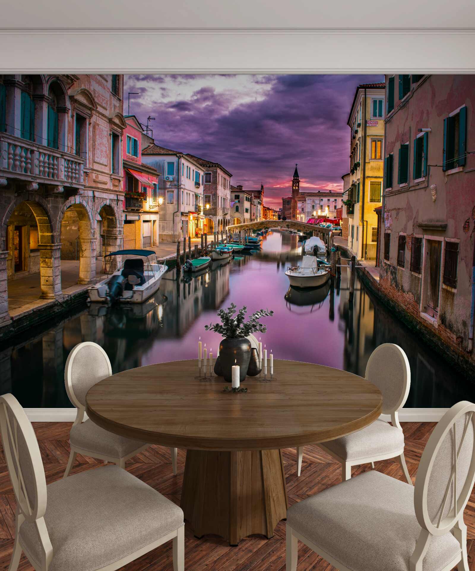 Fototapeta Benátska ulica vo večerných hodinách