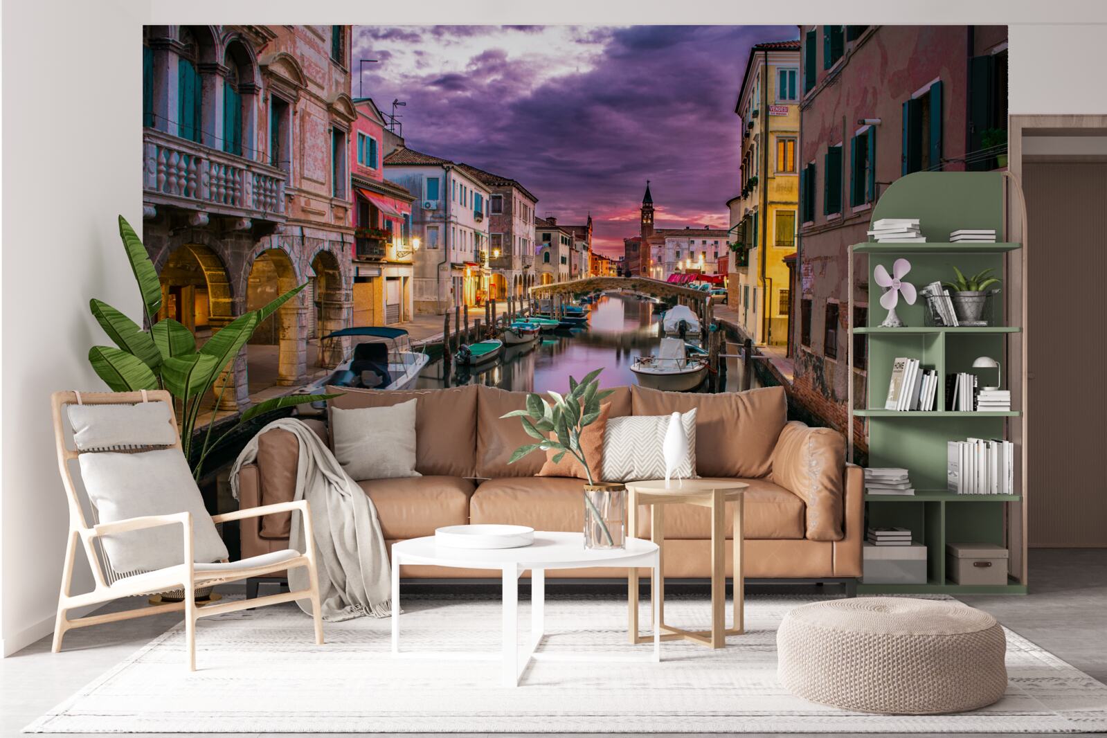 Fototapeta Benátska ulica vo večerných hodinách