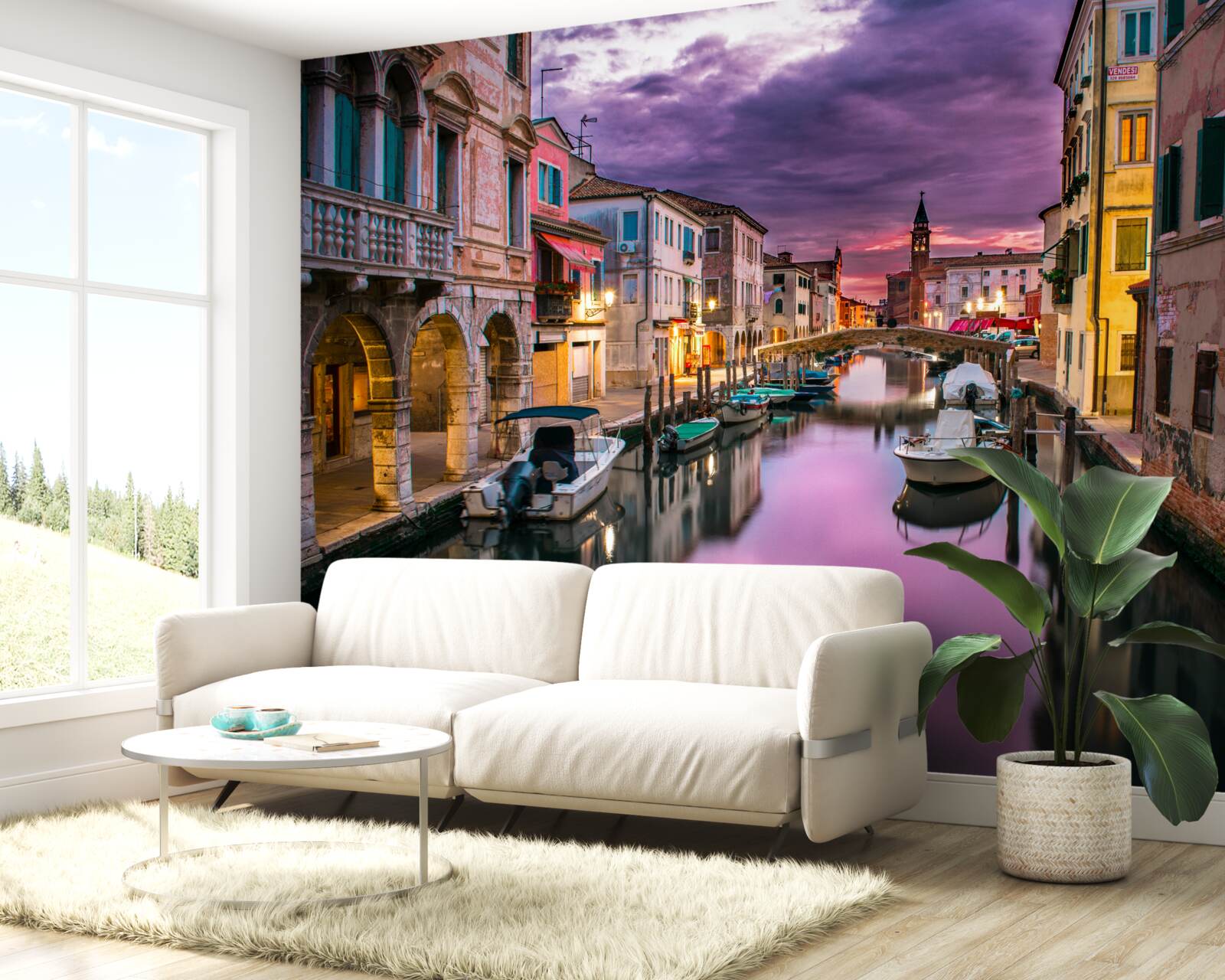 Fototapeta Benátska ulica vo večerných hodinách