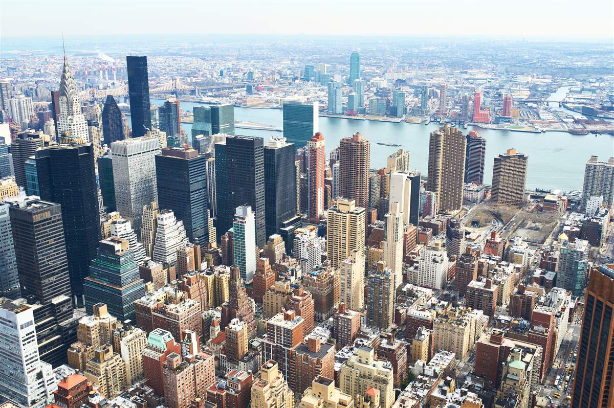 Fototapeta Newyorské budovy a ich strechy