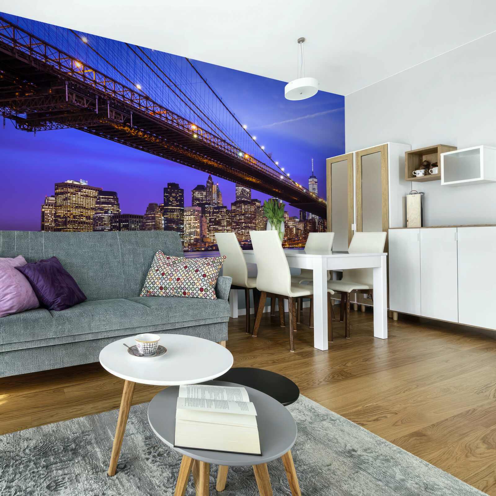 Fototapeta Pohľad na Brooklynský most zdola