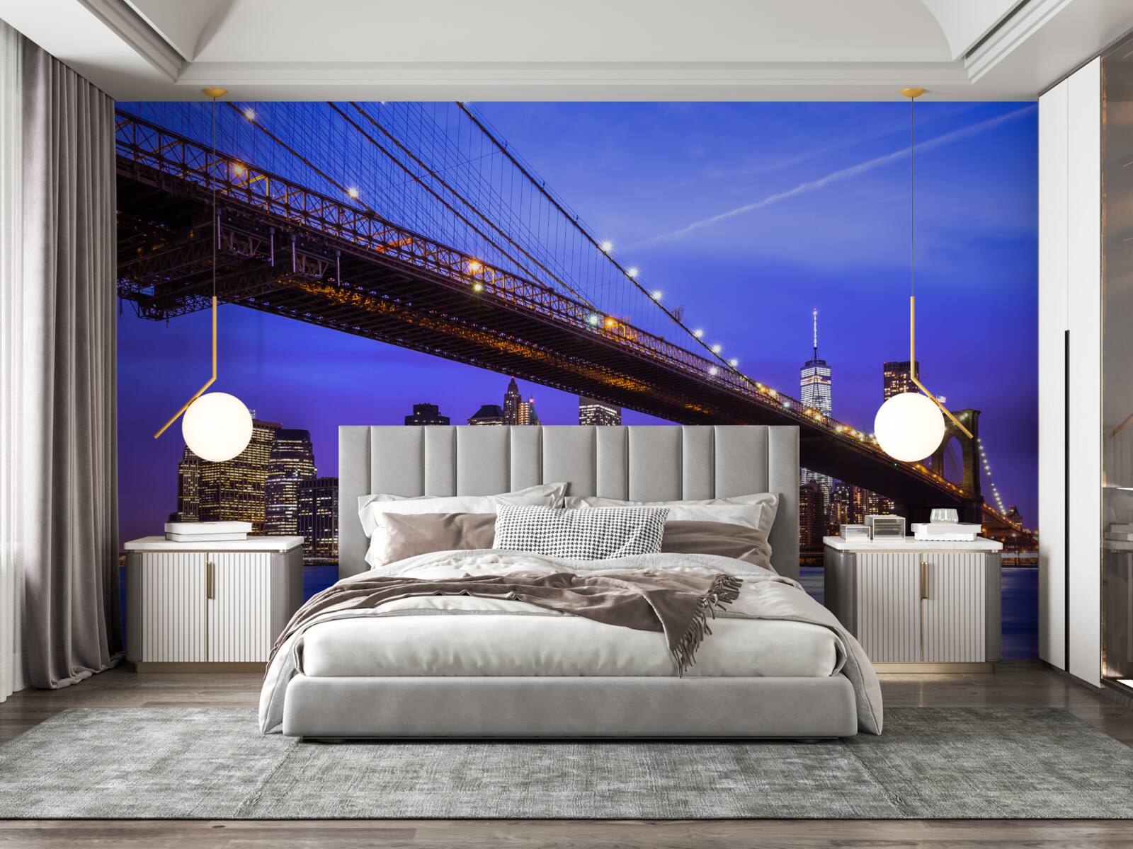 Fototapeta Pohľad na Brooklynský most zdola