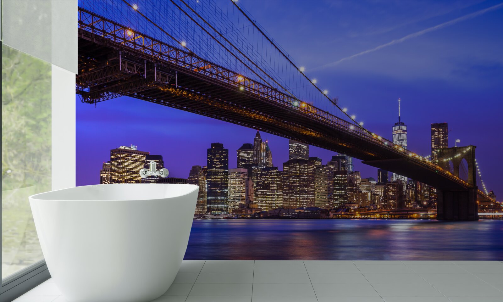 Fototapeta Pohľad na Brooklynský most zdola