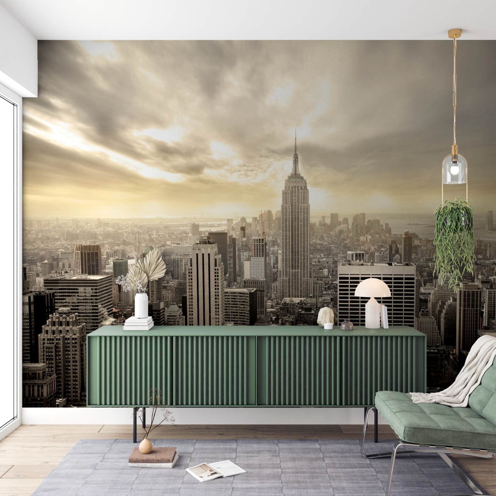 Fototapeta pohľad na new york z vtáčej perspektívy je krásny