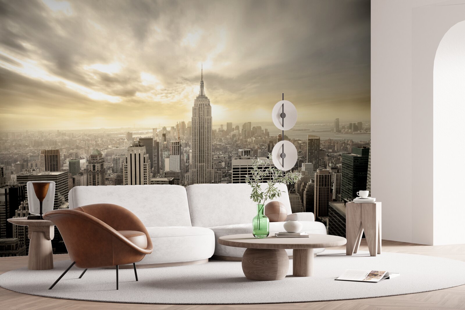 Fototapeta pohľad na new york z vtáčej perspektívy je krásny