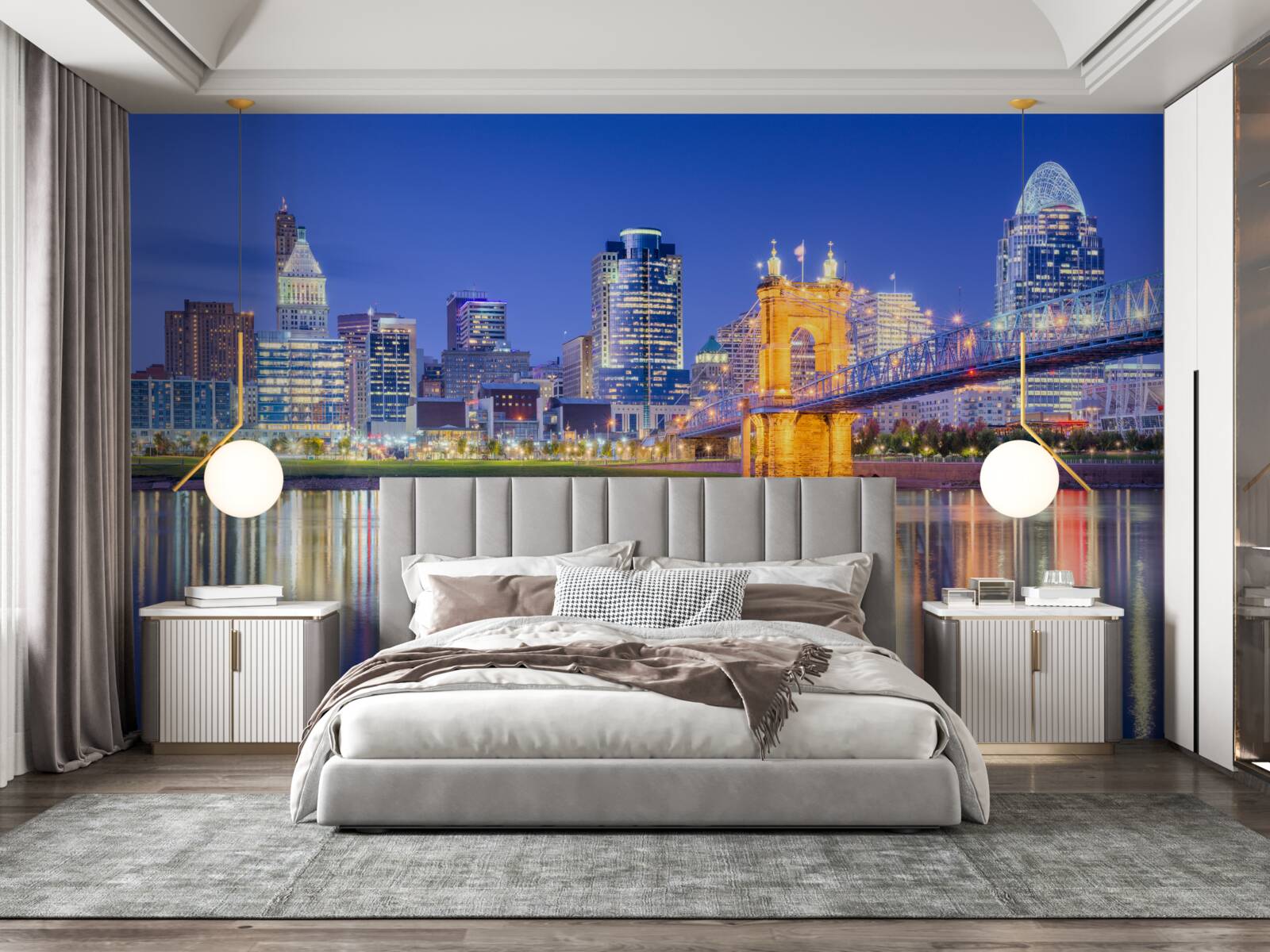 Fototapeta cincinnati v noci