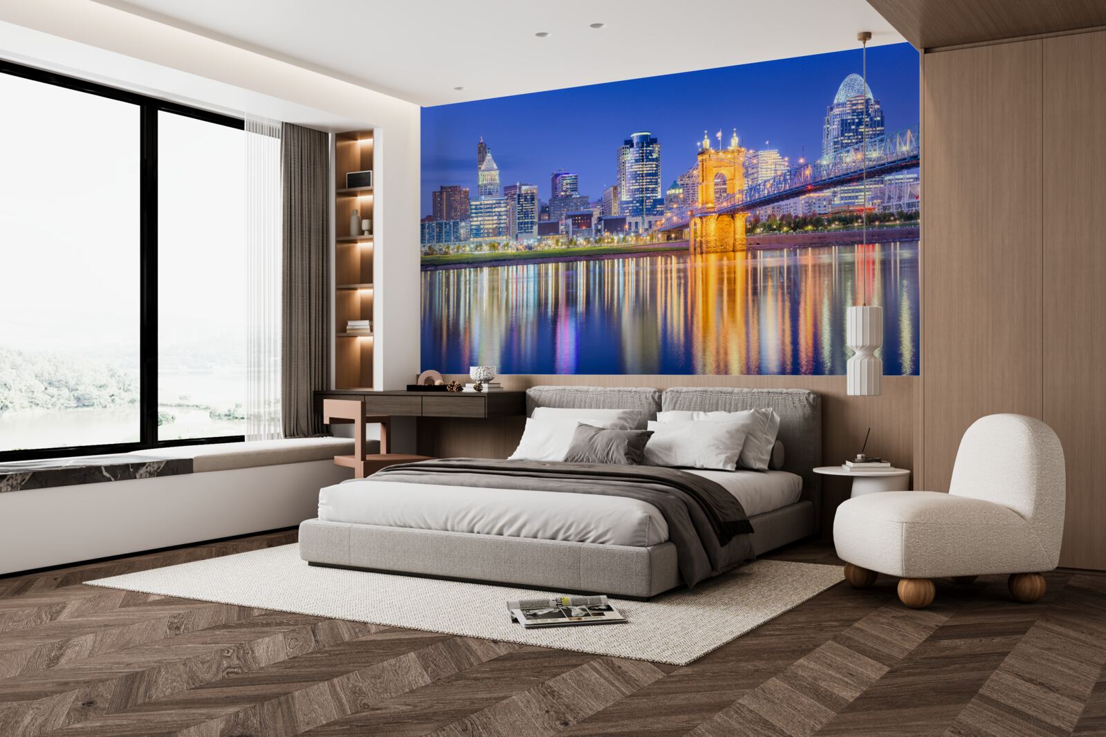 Fototapeta cincinnati v noci