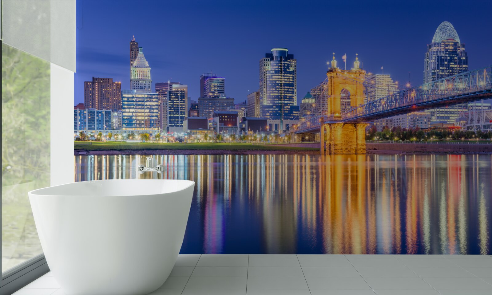 Fototapeta cincinnati v noci