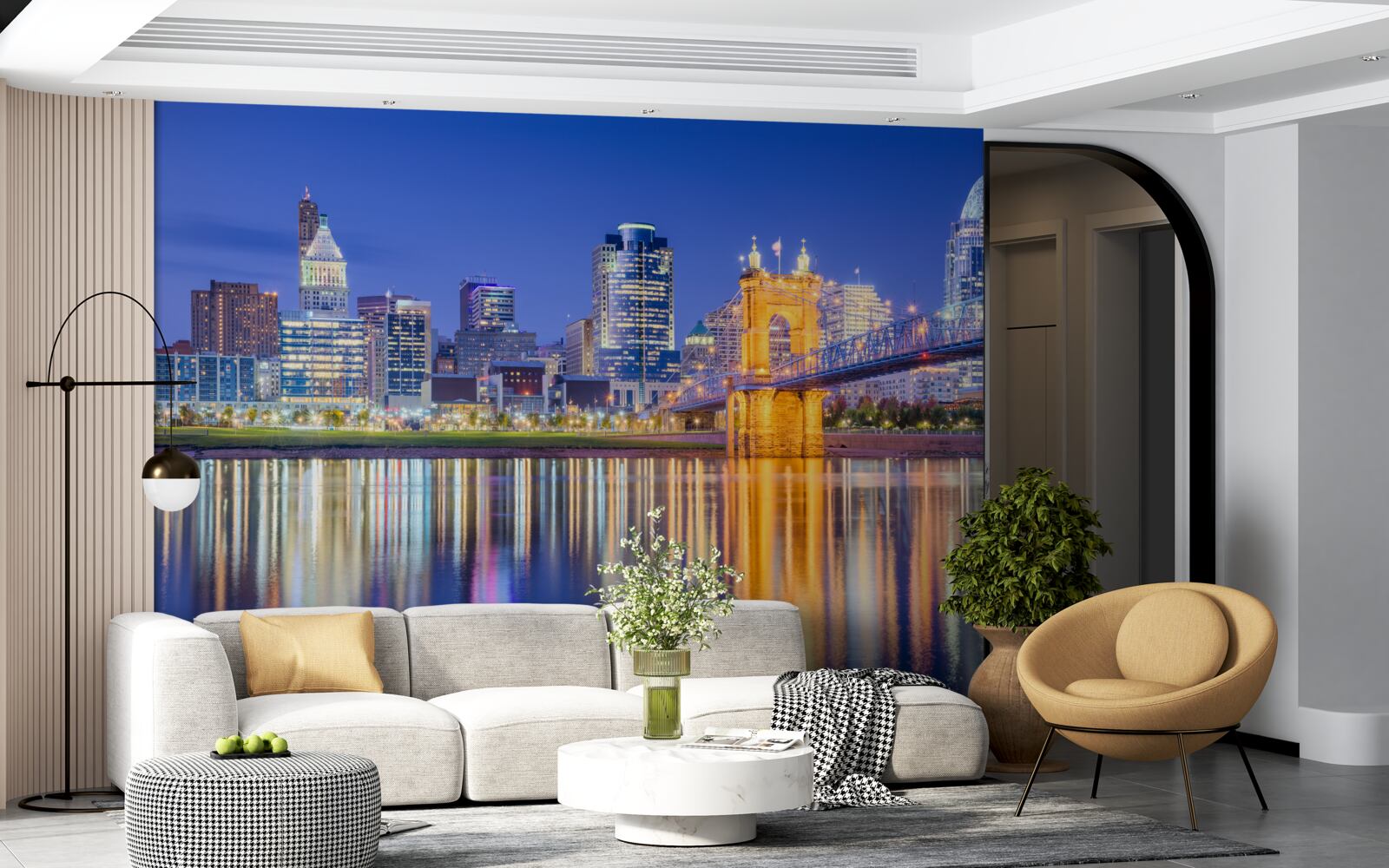 Fototapeta cincinnati v noci