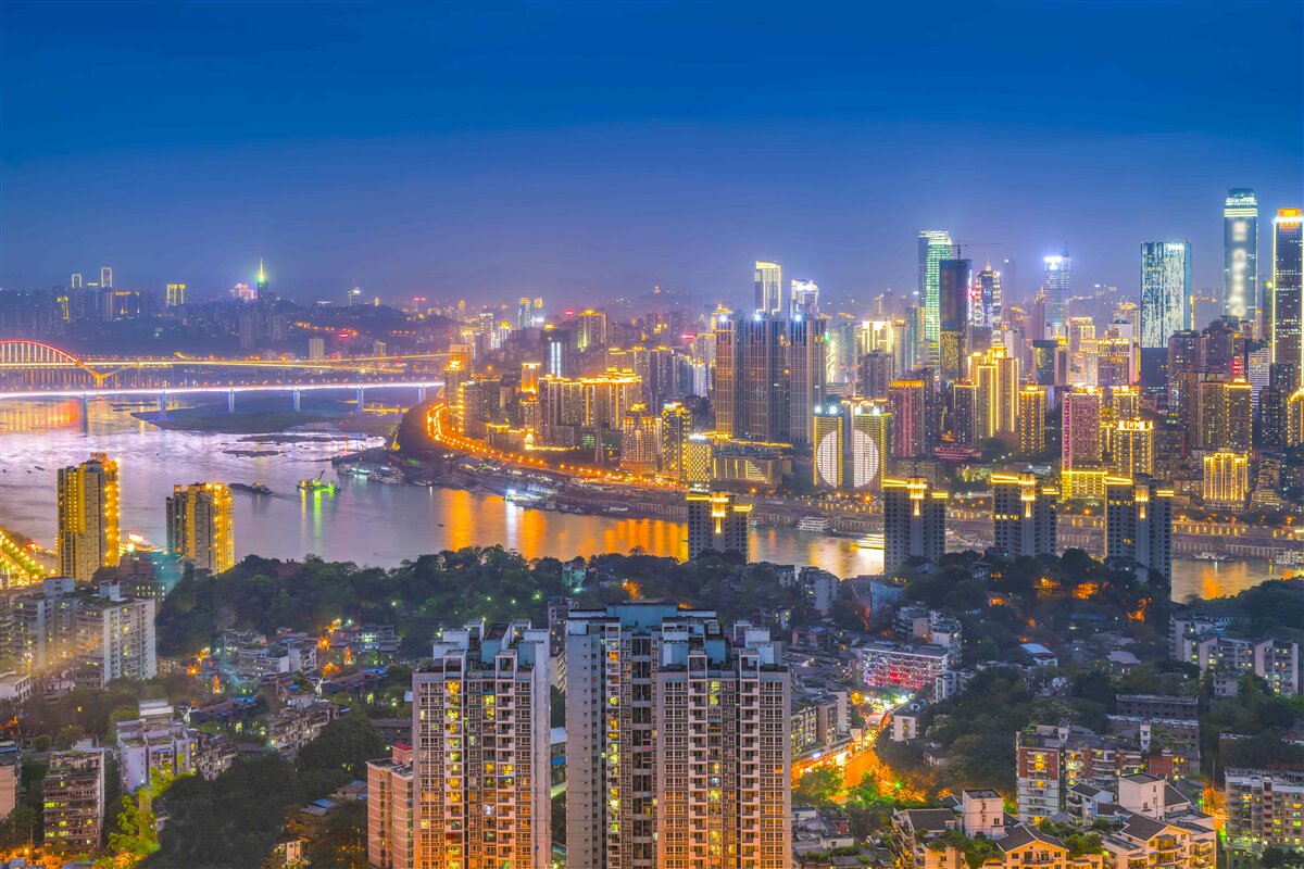 Fototapeta megapolis modernej noci