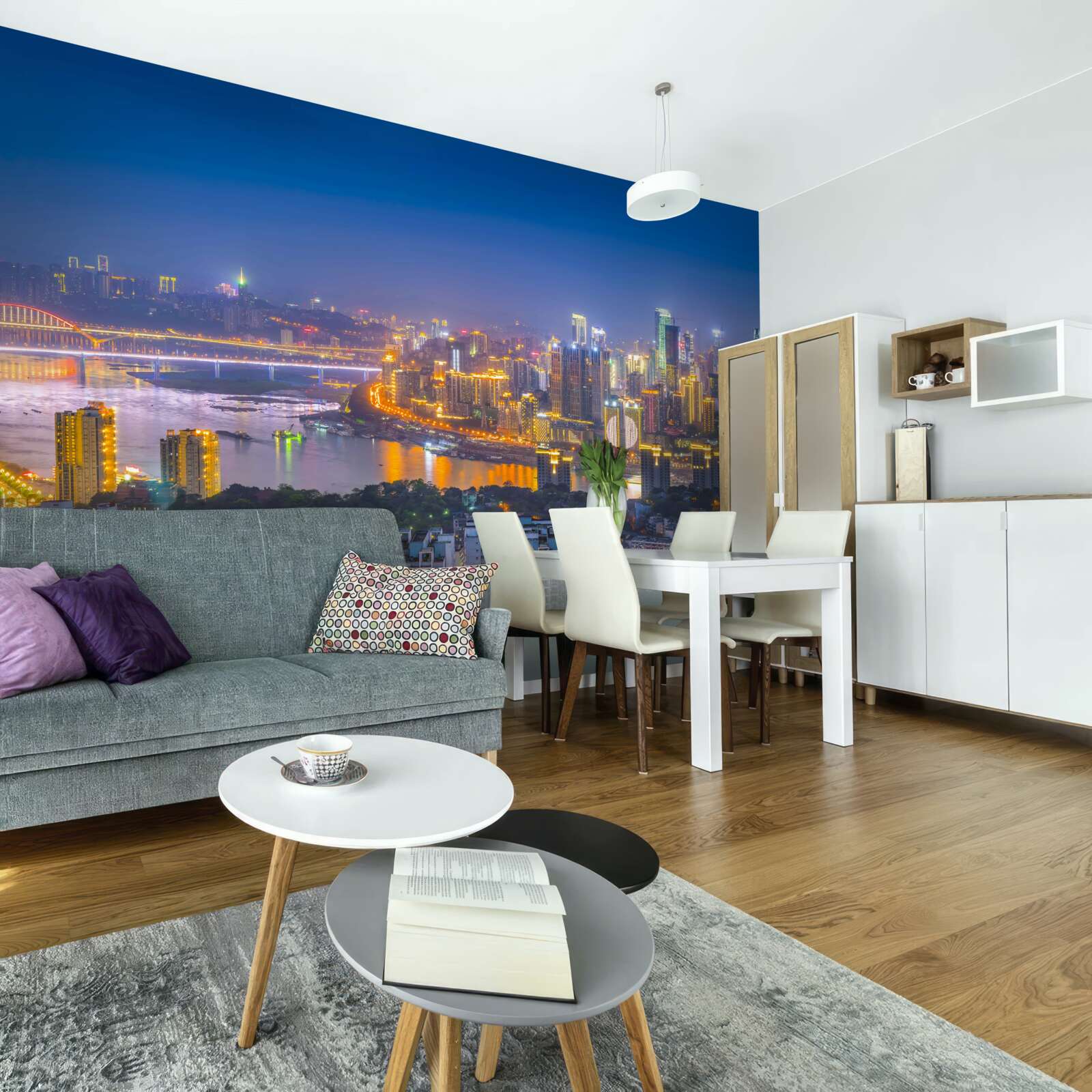 Fototapeta megapolis modernej noci