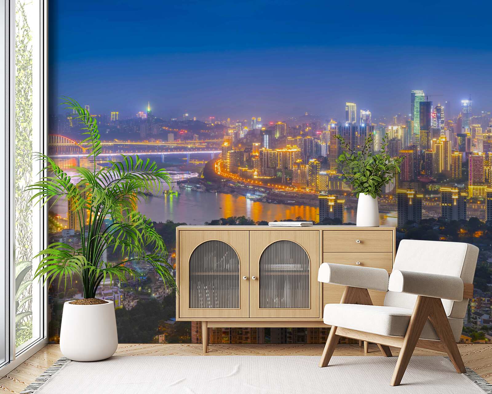 Fototapeta megapolis modernej noci